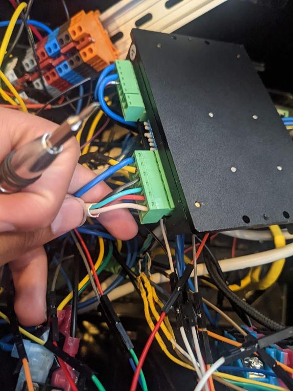 Inside the control box