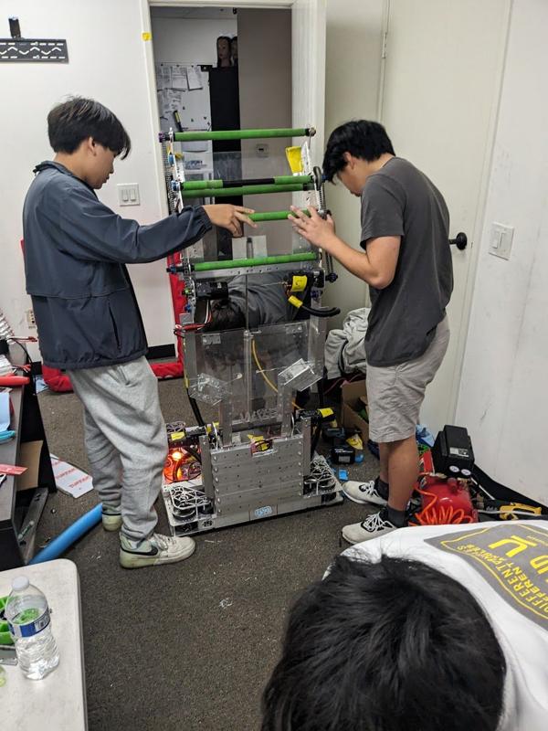 Working on the robot
