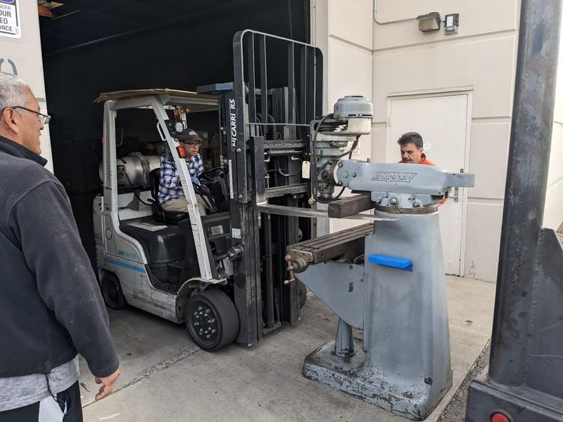 Moving the donated mill